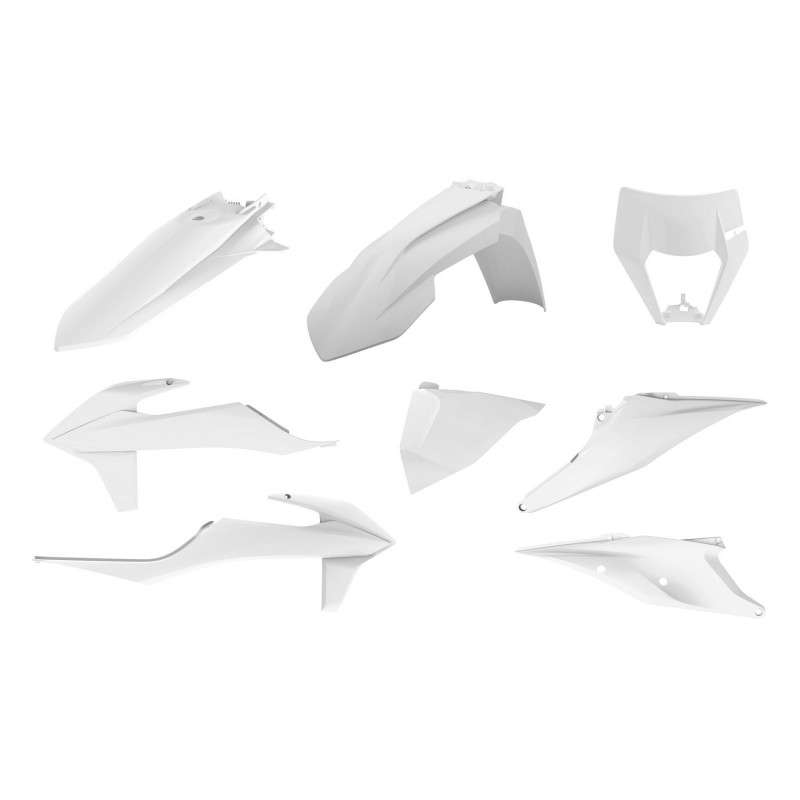 Plastic body kit POLISPORT white BD