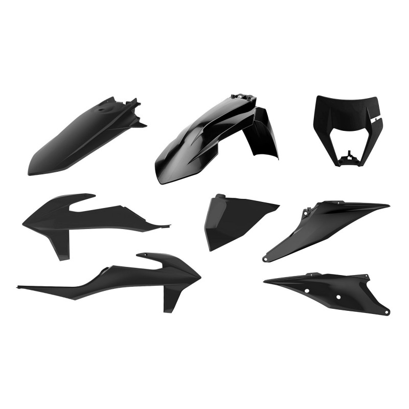 Plastic body kit POLISPORT black