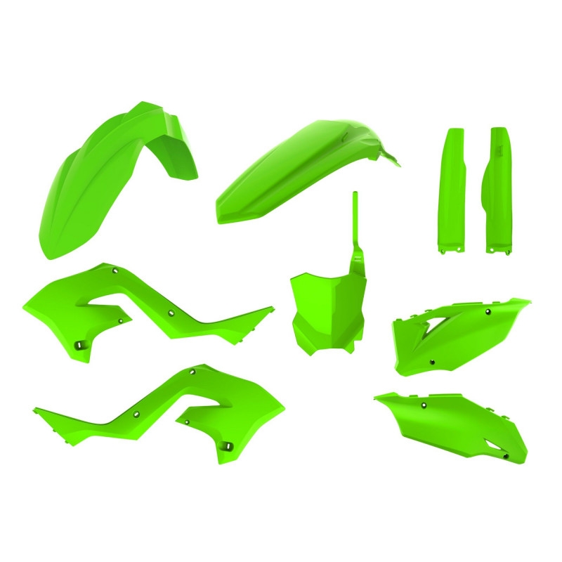 Plastic body kit POLISPORT restyling lime green