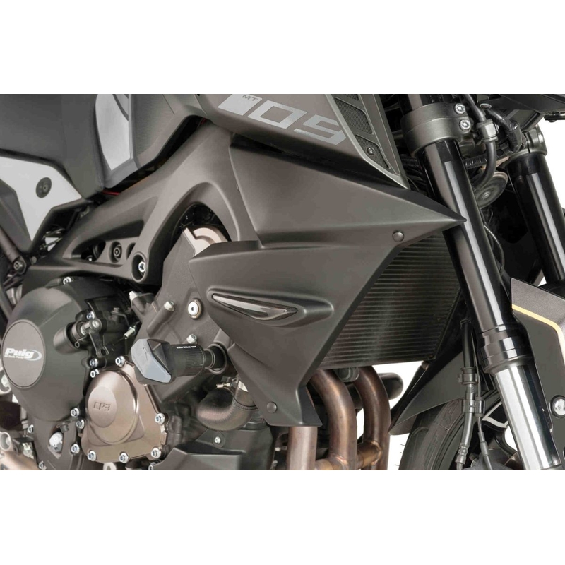 Radiator side panels PUIG matt black stickers included