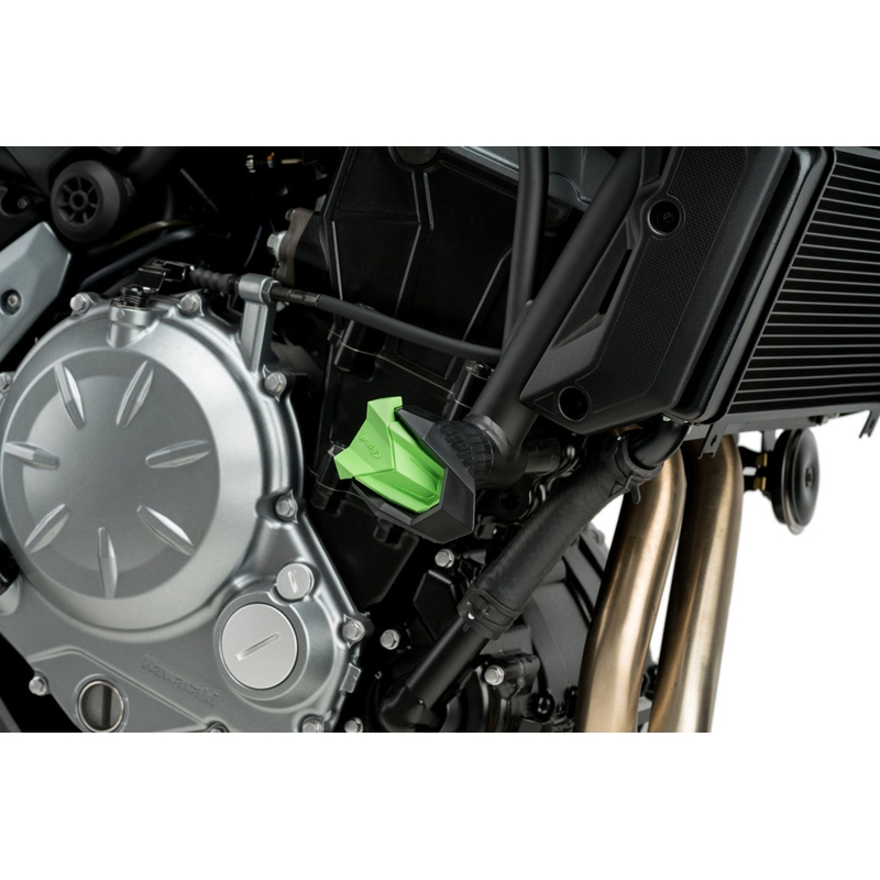 Spare rubber end protector PUIG R19 green