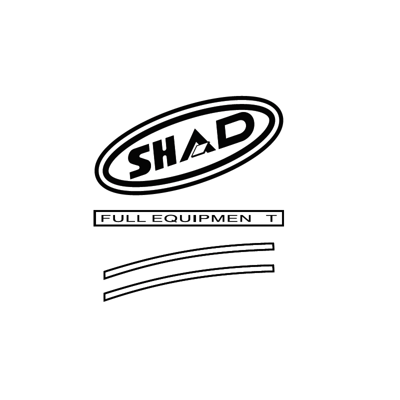 Stickers SHAD for SH43 red