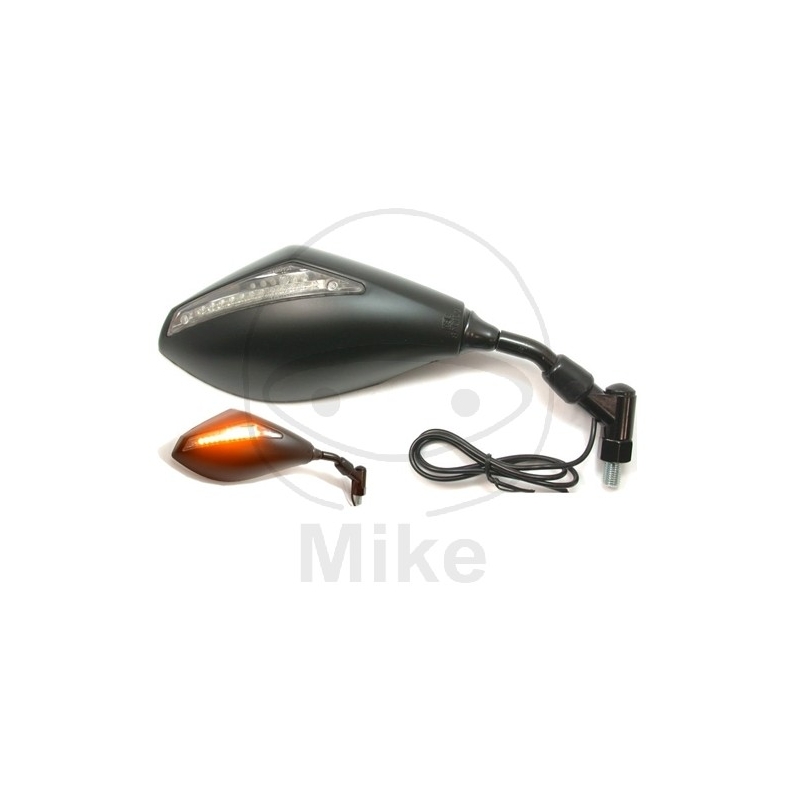 Rear view mirror with integral indicatnebo JMT Black right