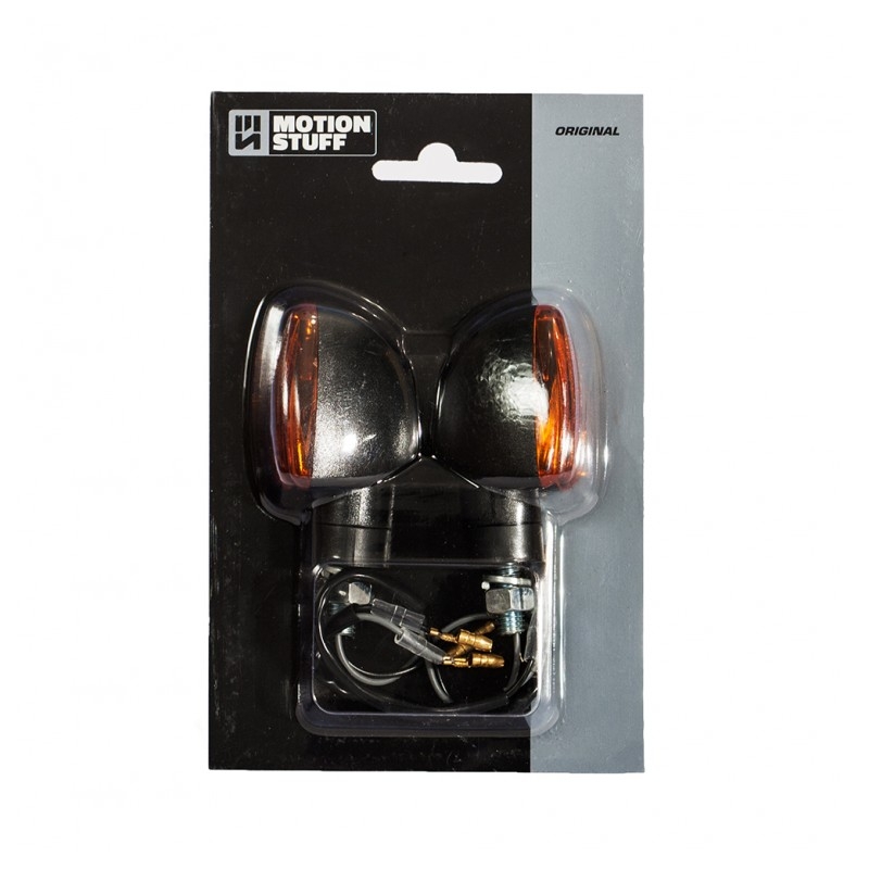 Bulb flasher lights MOTION STUFF black short stem