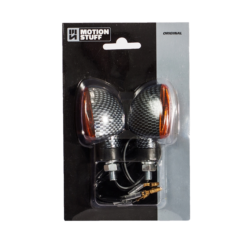 Bulb flasher lights MOTION STUFF carbon short stem