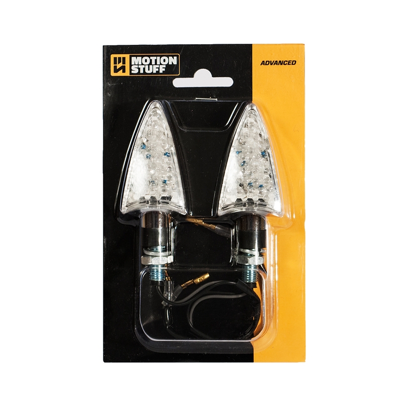 LED flasher lights MOTION STUFF chrome wyprzedaż