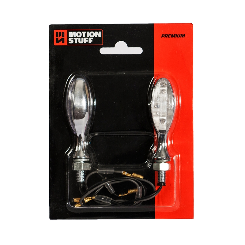 LED flasher lights MOTION STUFF chrome
