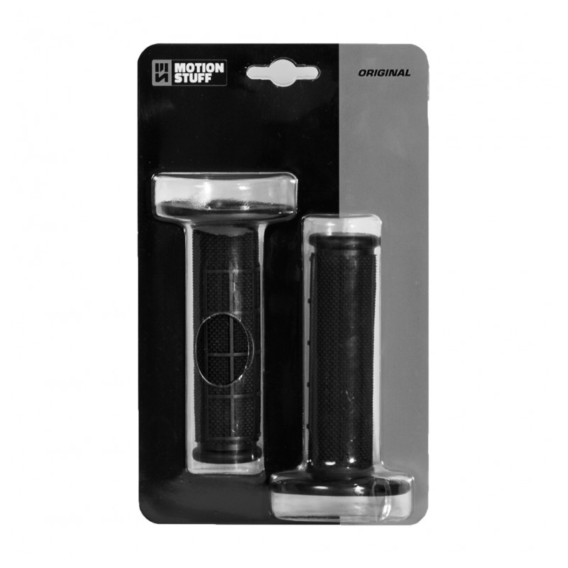 Motocross grips MOTION STUFF ORIGINAL Black (half-waffle)