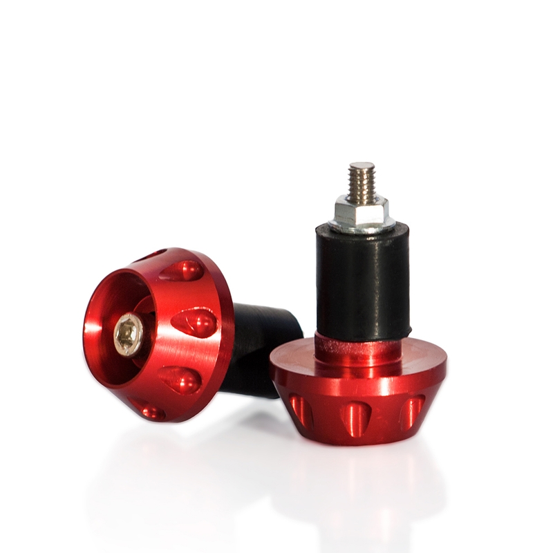 Handlebar ends MOTION STUFF ADVANCED red (d18-20mm)