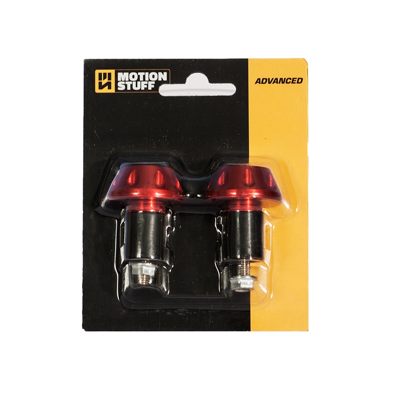 Handlebar ends MOTION STUFF ADVANCED red (d18-20mm)