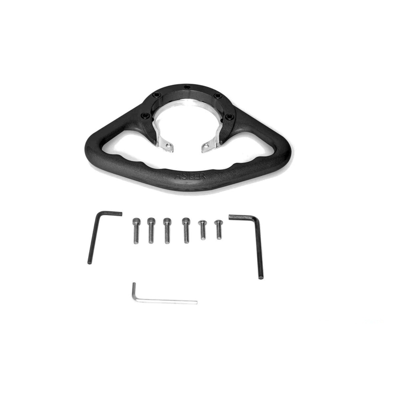 Passenger hangers PUIG black for KAWASAKI Ninja 250 R 2008-2012, KAWASAKI EX Ninja 300 2013-2015