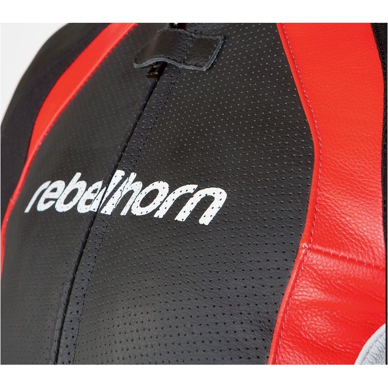 Kurtka motocyklowa Rebelhorn Piston II czarna / biała / czerwona