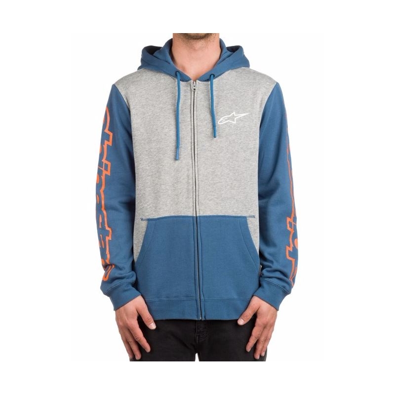 Bluza Alpinestars Machine Fleece szaro-niebieska wyprzedaż