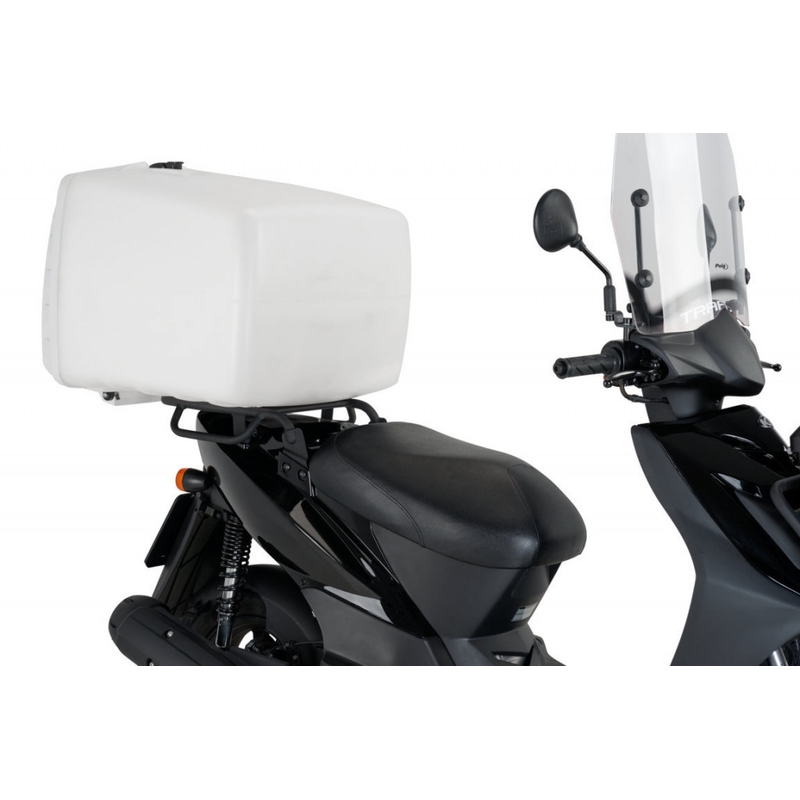 Top box PUIG MEGA BOX white 100l, with lock