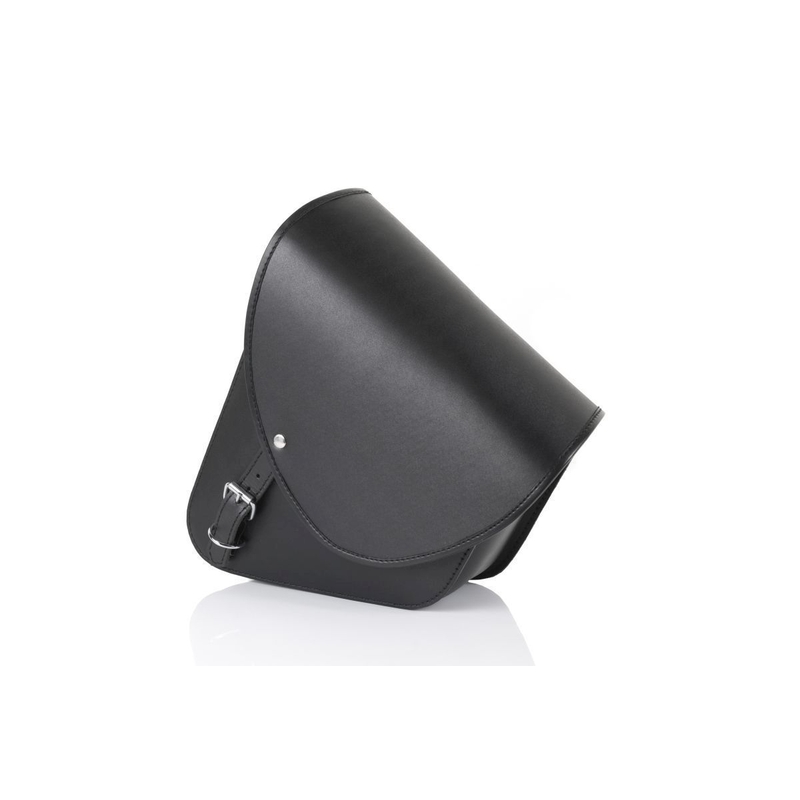 Leather saddlebag CUSTOMACCES BARCELONA black left