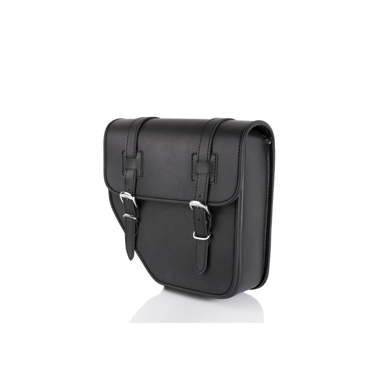 Leather saddlebag CUSTOMACCES IBIZA black left