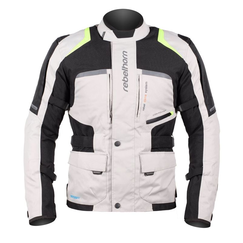 Kurtka Rebelhorn Hiker Pro szaro-czarno-fluo żółta