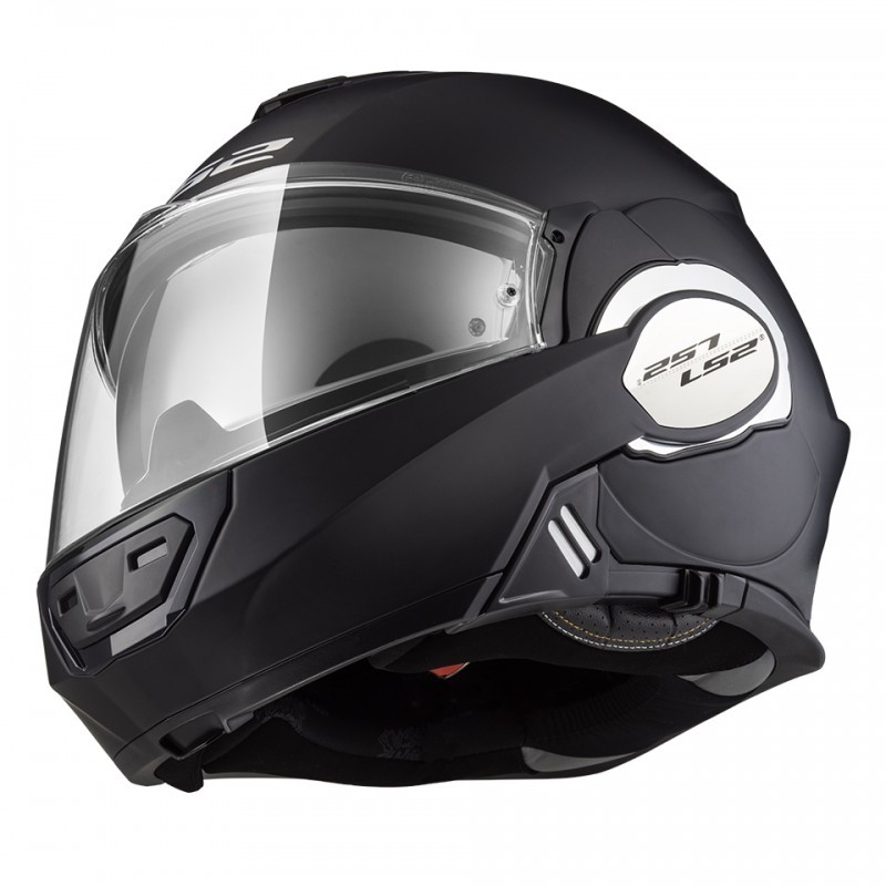 Kask z podnoszoną szczęką LS2 FF399 Valiant czarny połysk wyprzedaż