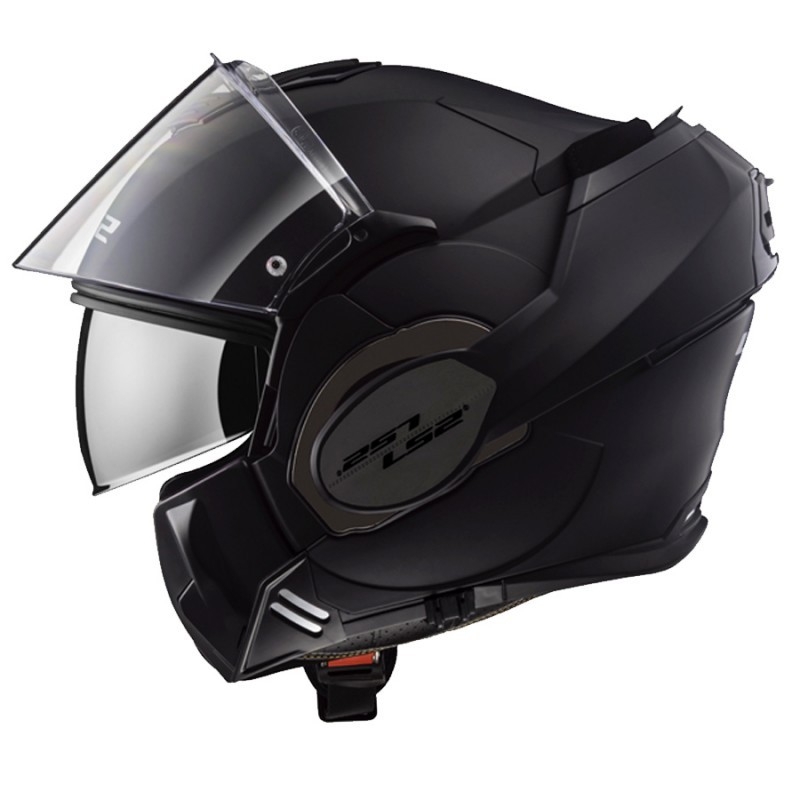 Kask z podnoszoną szczęką LS2 FF399 Valiant czarny połysk wyprzedaż