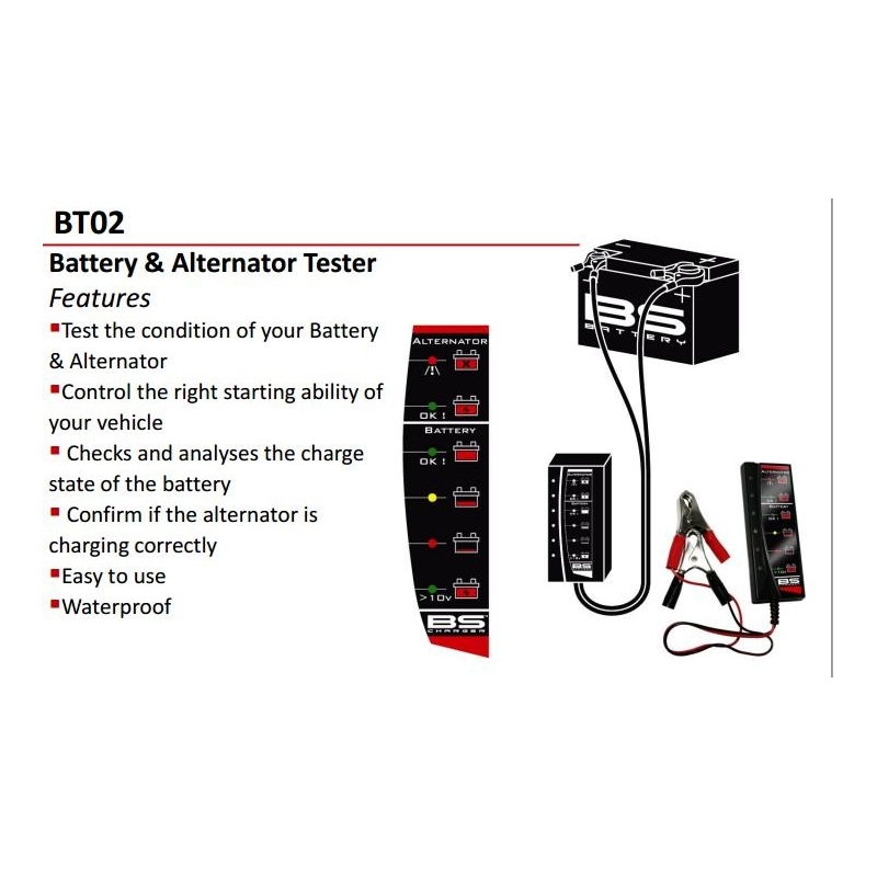 Battery and alternator tester BS-BATTERY