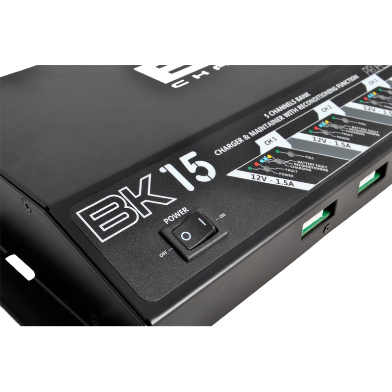 Automatic 5 - Bank Charger BS-BATTERY 5 Bank charger 12V 5x1.5A