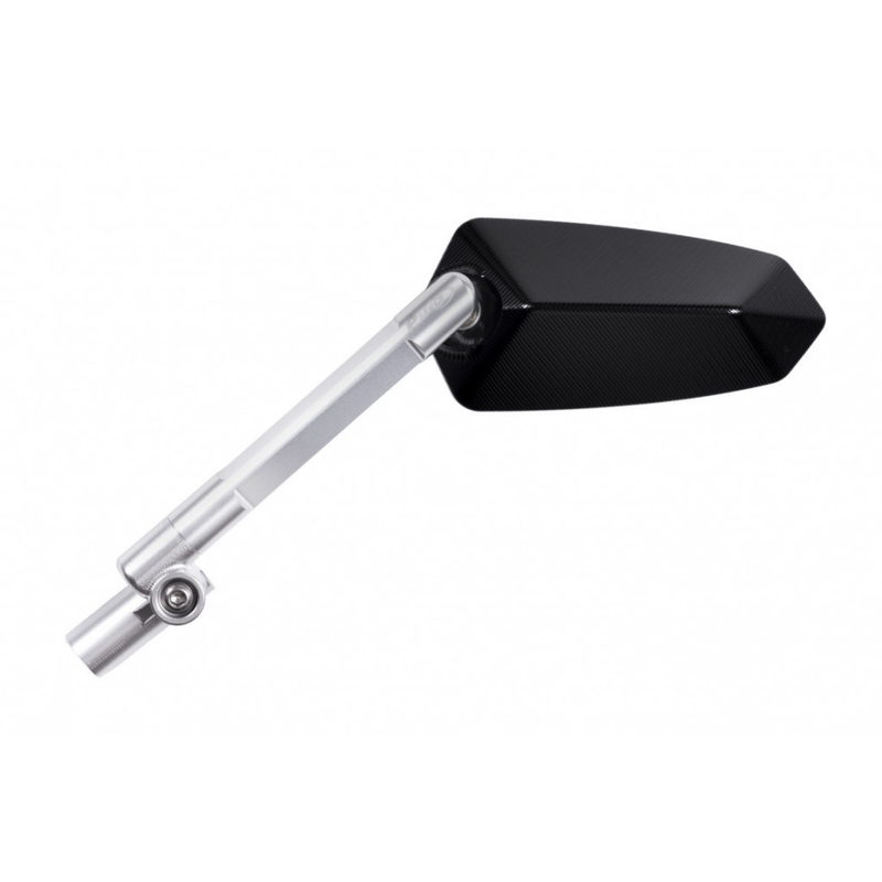Rear view mirror PUIG F1.1. black / anodized aluminium left