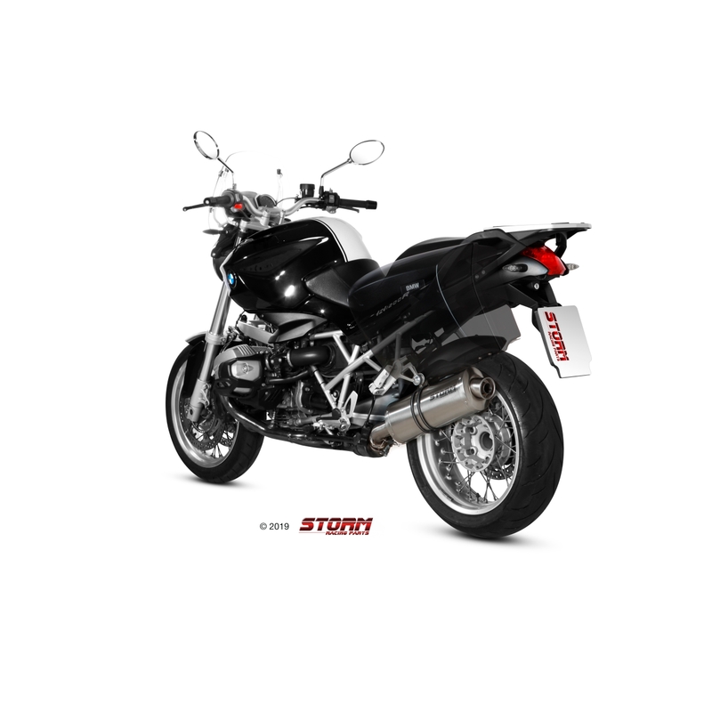 Silencer STORM OVAL Stainless Steel for BMW R 1200 R / RS 2011-2014