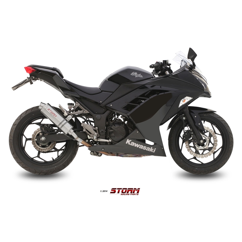 Silencer STORM GP Stainless Steel for KAWASAKI Z 300 2015-2016, KAWASAKI EX Ninja 300 2013-2016