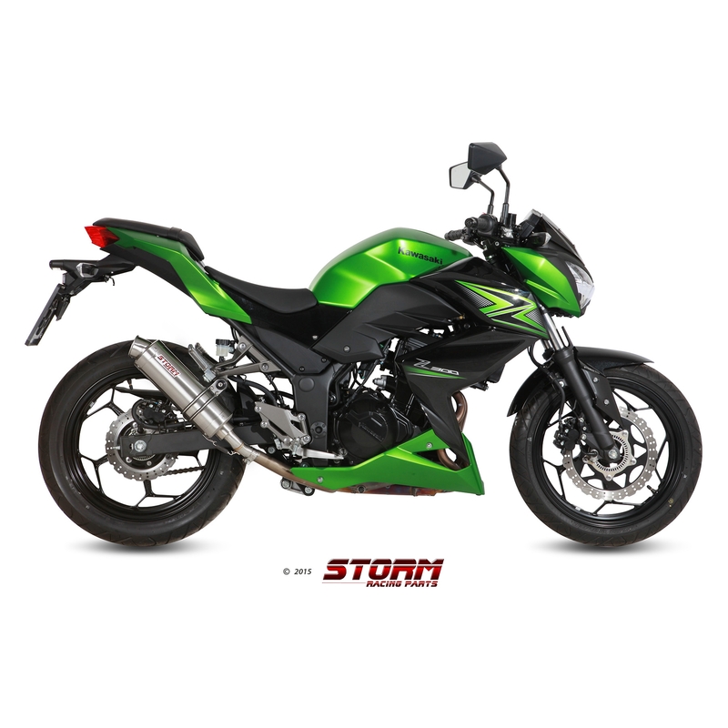 Silencer STORM GP Stainless Steel for KAWASAKI Z 300 2015-2016, KAWASAKI EX Ninja 300 2013-2016