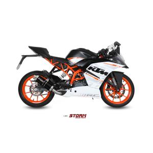Full exhaust system 1x1 STORM GP KT.015.LXSB Steel black