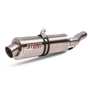 2 silencers kit STORM OVAL UY.027.LX1 Stainless Steel
