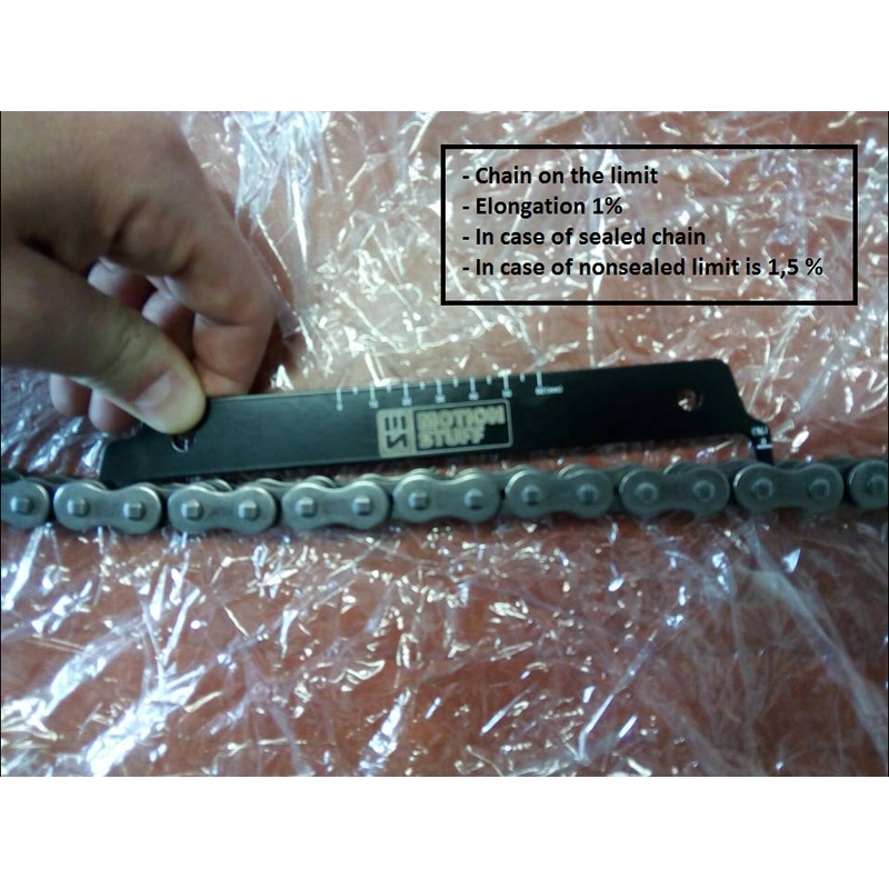 Motorcycle chain checker tool MOTION STUFF