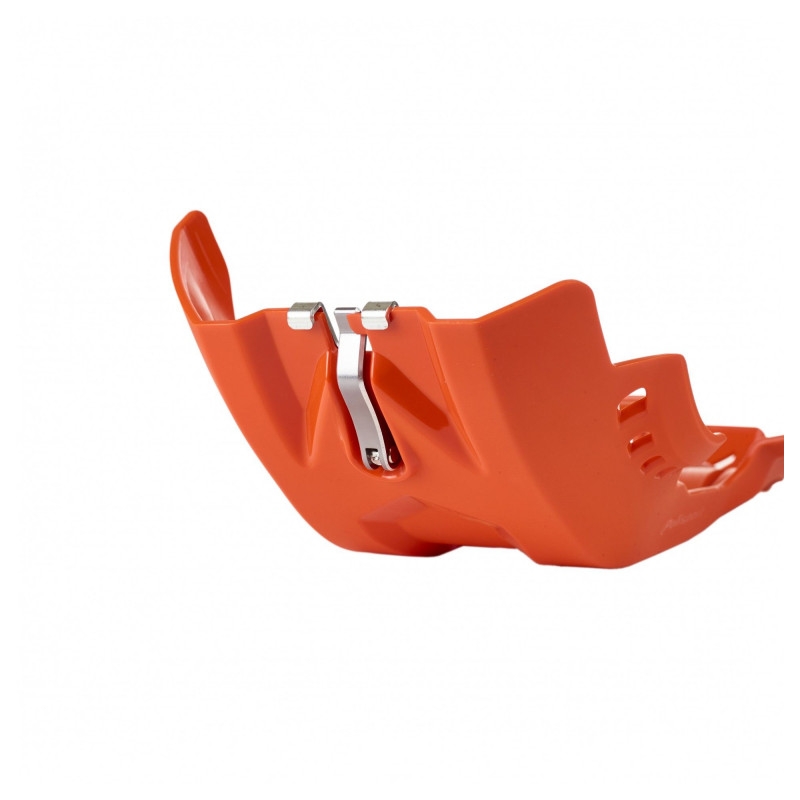 Skid plate POLISPORT PERFORMANCE with link protector orange