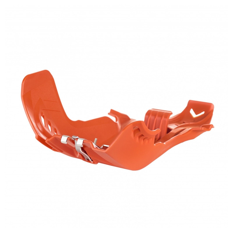 Skid plate POLISPORT PERFORMANCE with link protector orange