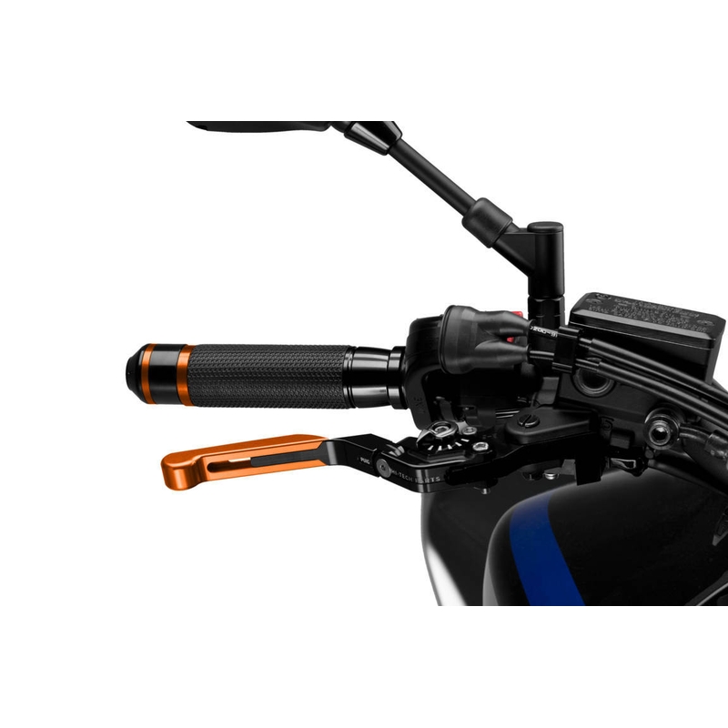 Brake lever without adapter PUIG 3.0 extendable folding orange/black