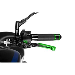 Clutch lever without adapter PUIG 3.0 24VNV extendable folding green/green