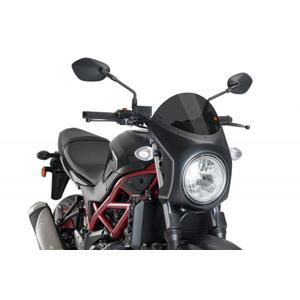 Windshield PUIG SEMI-FAIRING 3169F matt black dark smoke