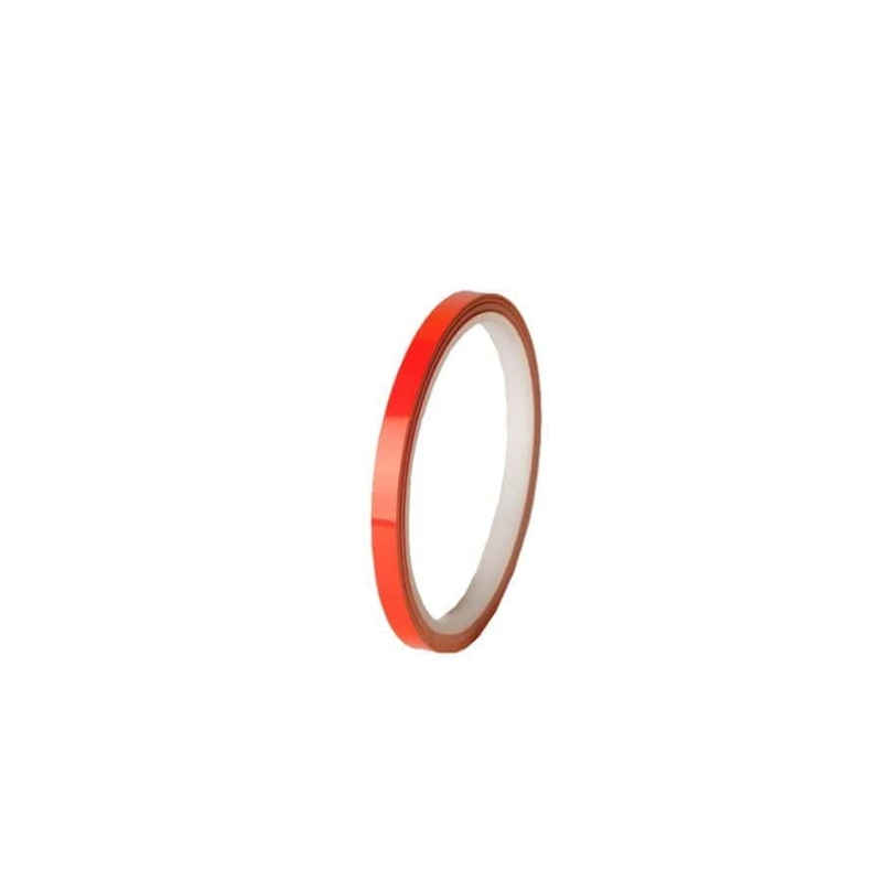 Rim strip PUIG orange reflective 7mm x 6m (without aplicator)