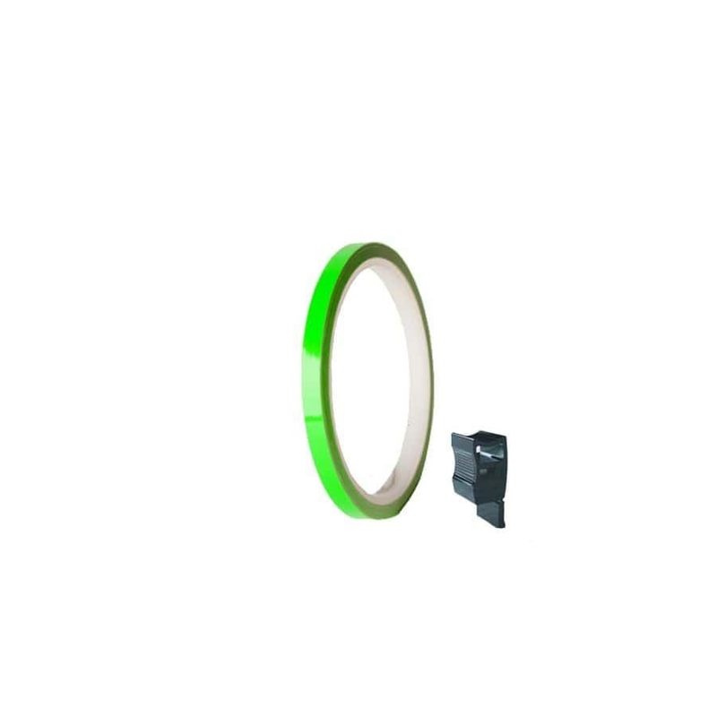 Rim strip PUIG green fluerescent 7mm x 6m (with aplicator)