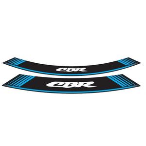 Rim strip PUIG CBR 5524A blue set of 8 rim strips