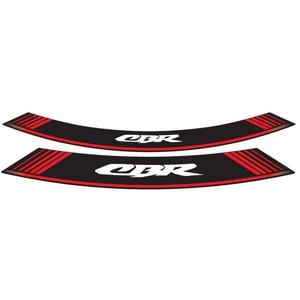 Rim strip PUIG CBR 5524R red set of 8 rim strips