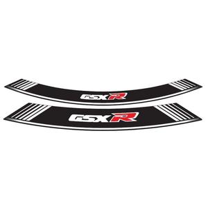 Rim strip PUIG GSXR 5525B white set of 8 rim strips