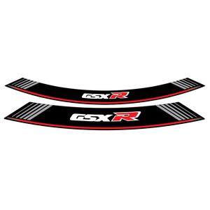 Rim strip PUIG GSXR 5525P silver set of 8 rim strips