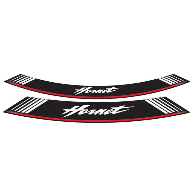 Rim strip PUIG HORNET silver set of 8 rim strips for HONDA CB 600 F Hornet (S ABS) 1998-2016, HONDA CB 900 F Hornet 2002-2006