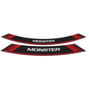 Rim strip PUIG MONSTER 5527R red set of 8 rim strips