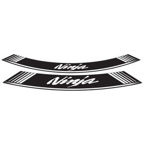 Rim strip PUIG NINJA 5528B white set of 8 rim strips