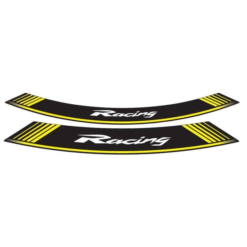 Rim strip PUIG RACING yellow set of 8 rim strips