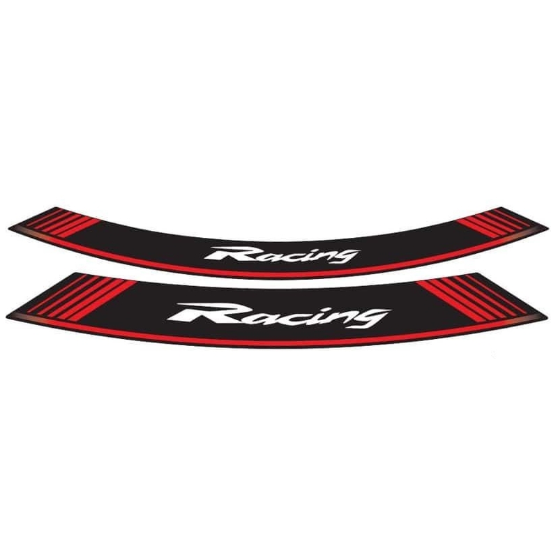 Rim strip PUIG RACING red set of 8 rim strips