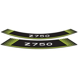 Rim strip PUIG Z750 5545V green set of 8 rim strips
