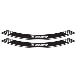 Rim strip PUIG SCOOPY 5559B white set of 8 rim strips
